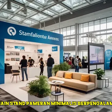 desain stand pameran minimalis berpengalaman